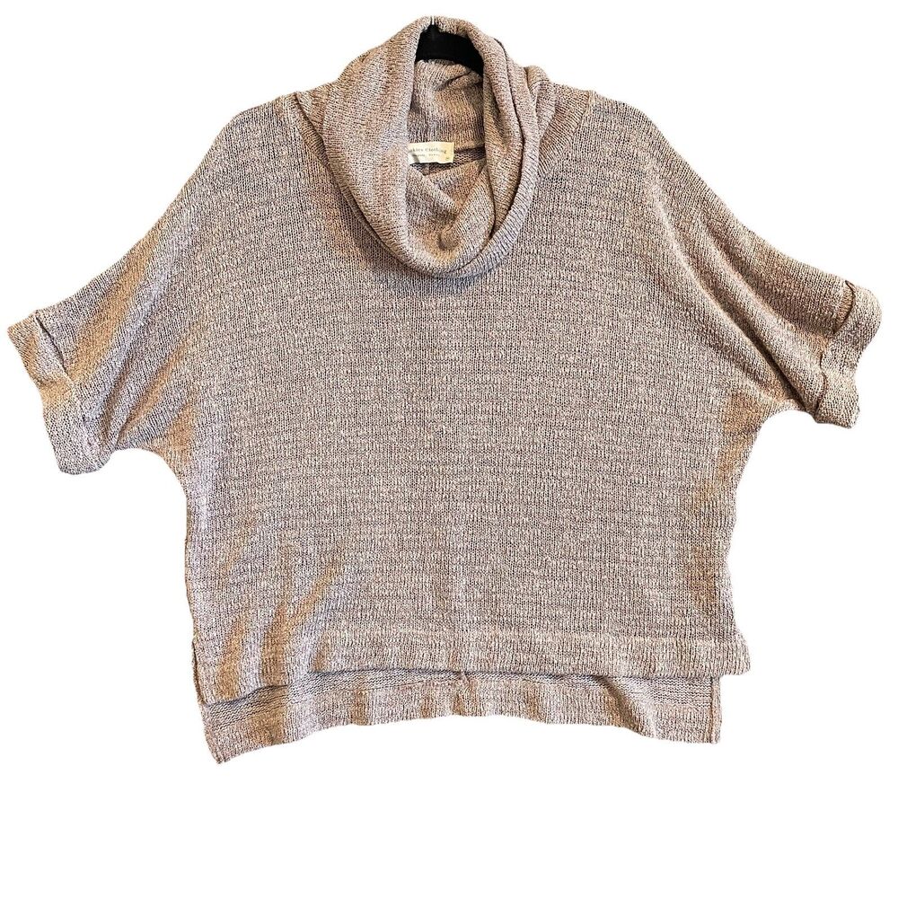 Cookies Clothing Co. Hawaii Mauve Knit Weave Short Sleeve Cowl Neck Size Medium